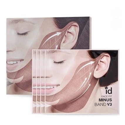 ID PLACOSMETTIC Face Fit Minus Band V3 Mask Pack 4pcs V Line Lifting Chin Slimming กระชับ Cooling Ba
