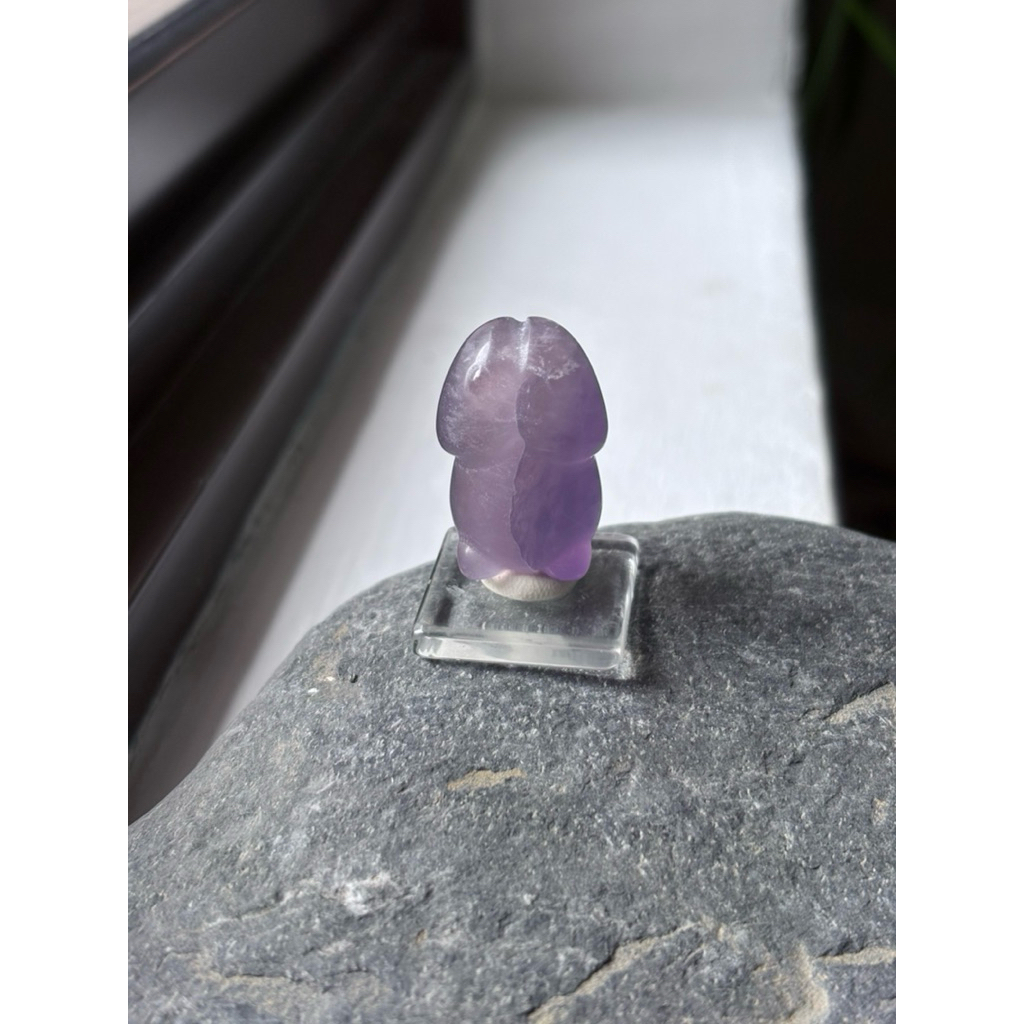 Yttrium Fluorite Dingding Phallus แกะสลักสําหรับ Vitality และ Confidence