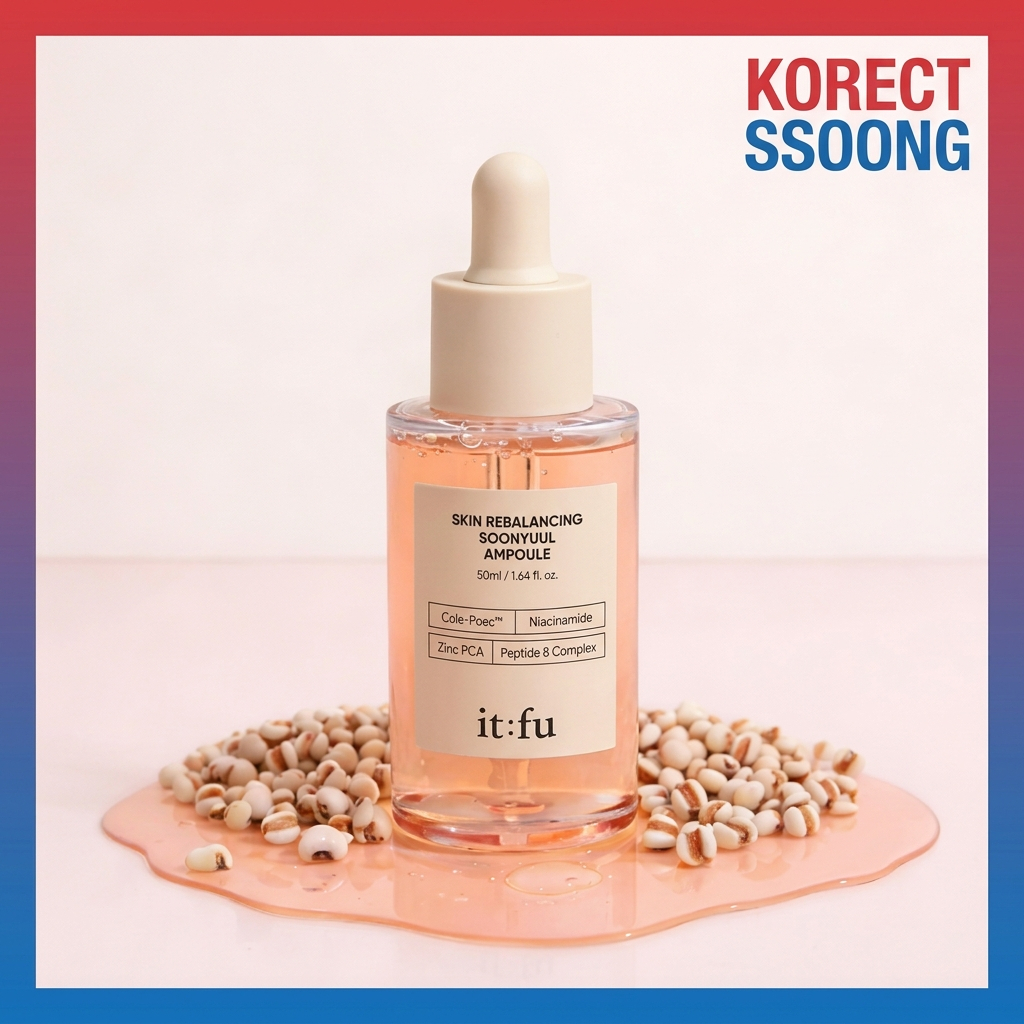 [K-Beauty] ITFU Soonyuul Ampoule 50ml Sea Grape & Tannin Complex Skin Texture Refinement Korean Skin