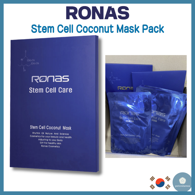 พร้อมสต็อก [RONAS] Stem Cell Coconut Mask Pack 30g  5 Sheets/Hydrating Coconut Gel Mask