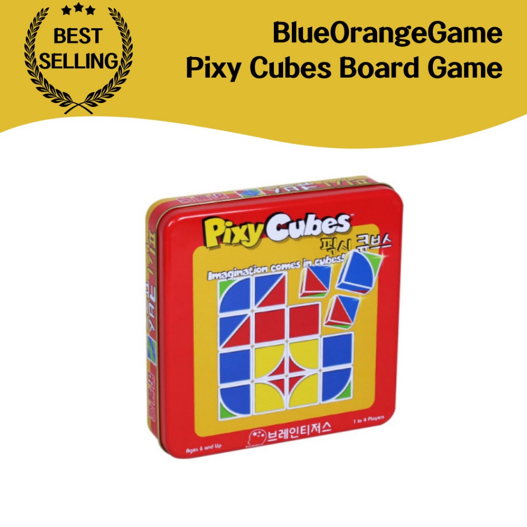 BlueOrangeGame Pixy Cubes เกมกระดานปรับปรุงความคิดสร้างสรรค์และทักษะการแก้ปัญหาอุปกรณ์ช่วยสอนเพื่อกา