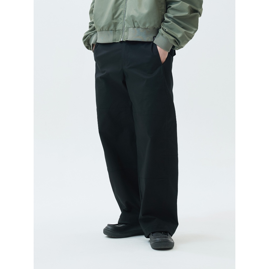 [JAMIE WEST] JW Wide Curved Pants (BK)