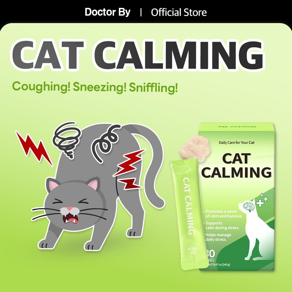 [Doctor By CAT CALMING] Cat Pet Calming อาหารเสริมอาหารเปียก (30 แท่ง)