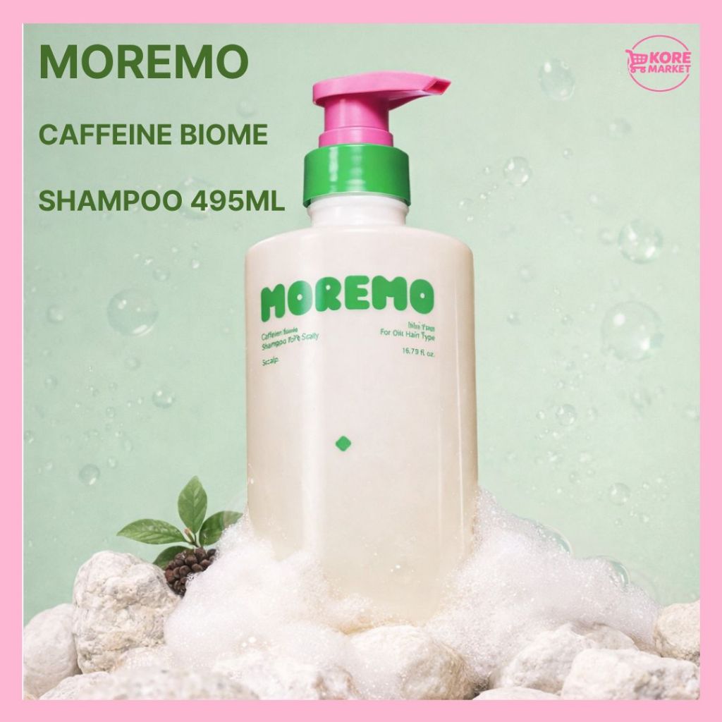 MOREMO CAFFEINE BIOME SHAMPOO (สําหรับ OILY SCALP) 495ML