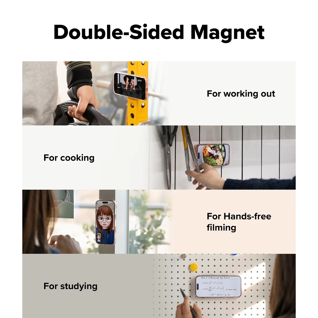 Ringke Dual Magnetic Smart Ring สำหรับสมาร์ทโฟนและอุปกรณ์เสริมต่างๆ ที่จับโทรศัพท์แบบแม่เหล็กสองด้าน อุปกรณ์เสริม thumbnail 5