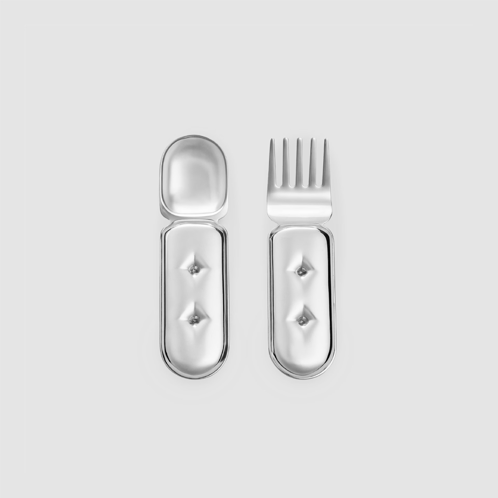 Nuflaat Pillow Dessert Fork&Spoon Set