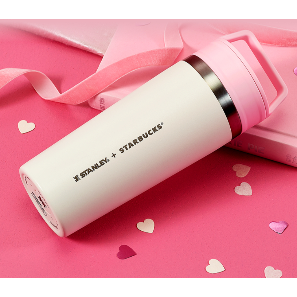 [Limited Edition]2026 Starbucks korea Heartful Stanley Tumbler 473ml – Korea Exclusive