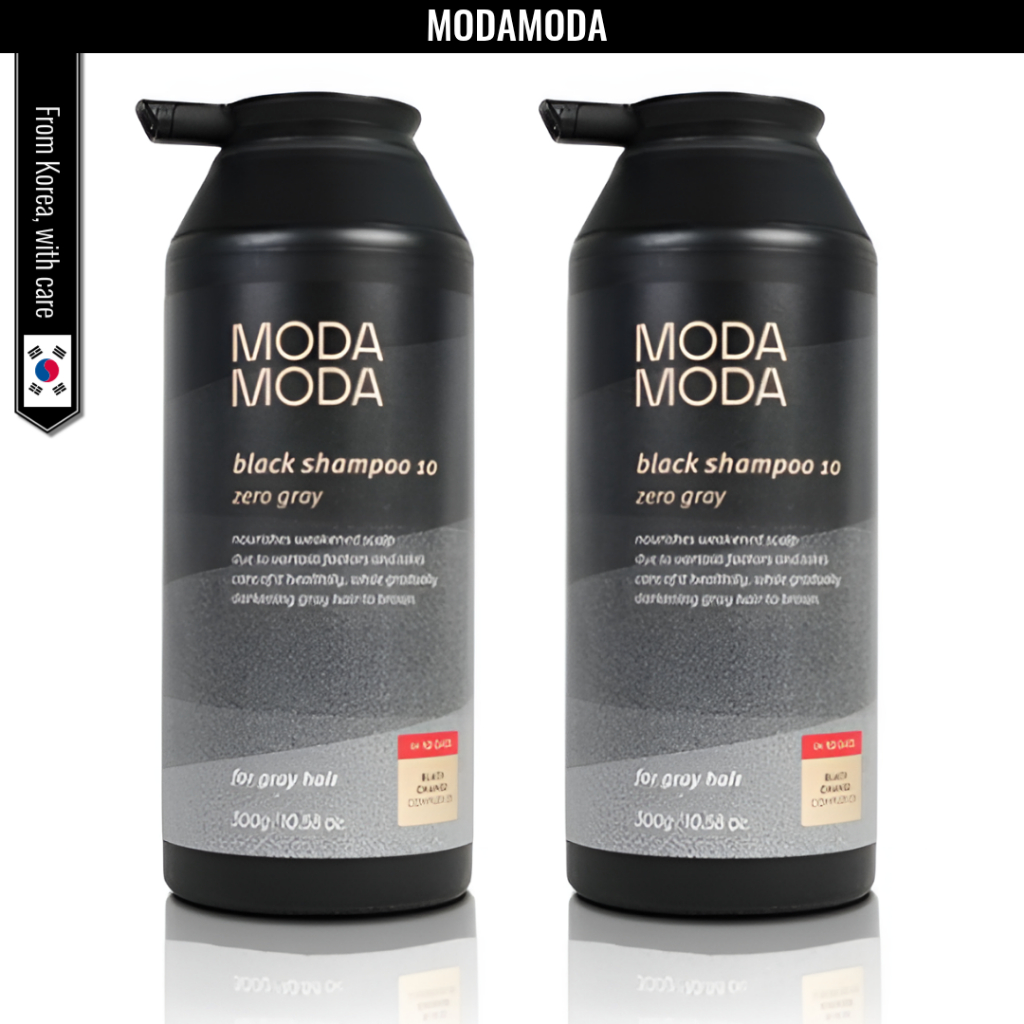 [MODAMODA] Zero Grey Black Shampoo 10 (300g) - 3rd Gen Anti-Gray Hair & Hair Loss Care [THB-Free]