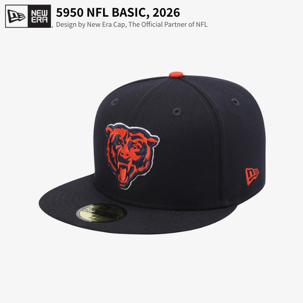 New Era 2026 5950 NFL BASIC CHIBEA NVY