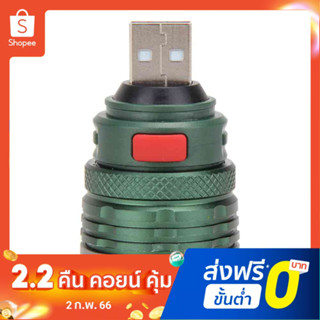 DREAMMALLmall ไฟฉาย USB LED พาวเวอร์แบงค์ ไฟฉายหัว 3W ไฟฉายขยาย