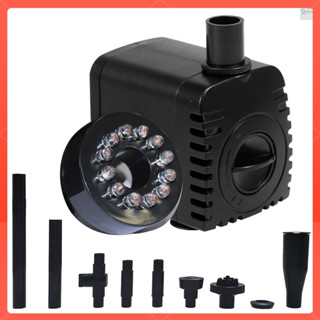 โซนปั๊มน้ําพร้อมไฟ 12 Led 10W Ip68 กันน้ําสําหรับตู้ปลา