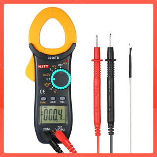 Njty อุปกรณ์มัลติมิเตอร์ดิจิตอล 4000 Counts Auto Range Multimeter Ncv ทดสอบ Ac / Dc V