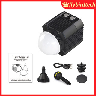 Mini Rechargeable LED Video Light Diving Photography Lamp Underwater 60M Waterpr