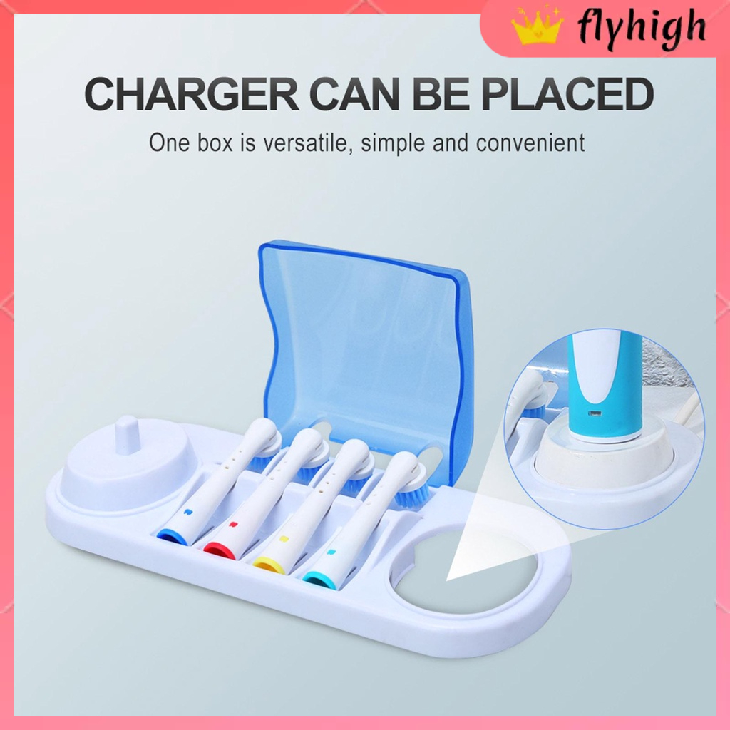 【FL】ที่เก็บแปรงสีฟันไฟฟ้า เข้าได้กับ Braun Oral-B Electric Toothbrush Head Charger Holder Stand Brus