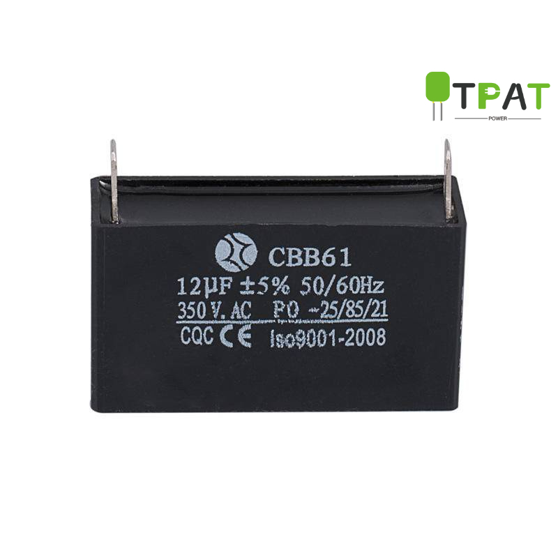 เครื่องกําเนิดไฟฟ้าเบนซินเริ่มต้น Cbb61 ตัวเก็บประจุพัดลมมอเตอร์แทรกประเภท 10uf 11uf 12uf13uf 15uf 1