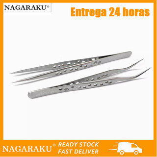 Nagaraku ชุดแหนบขนตา แต่งหน้า มืออาชีพ พร้อมสเตนเลส 2 ชิ้น