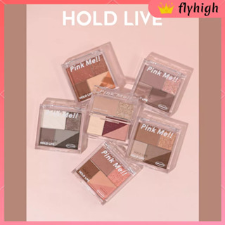 Flhi HOLD LIVE พาเลทอายแชโดว์ เนื้อแมตต์ กลิตเตอร์ แบบพกพา 5 สี