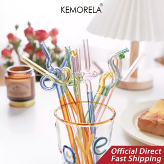 KEMORELA หลอดแก้วสี  สีโปร่งใส หลอดแก้วทนความร้อนสูง หลอด หลอดแ ก้วน้ำผล ไม้ทนความร้อ นหลอดหนา หลอดแก้ว หลอดหยัก หลอ ดแก้วใสสํ าหรับใส่ กาแฟเ หลอ ดแก้ว บอโรซิ ลิเกตสูง หลอด แก้วท นความร้อ นสําห รับดื่ม  มชา หลอดที่เ ป็นมิ ตรกั บสิ่งแ วดล้อม