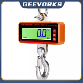 [Geevorks] เครื่องชั่งน้ําหนักดิจิทัล แบบแขวน กันน้ํา 1500 กก. 3000lb