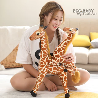 ตุ๊กตายีราฟของเล่นตุ๊กตายีราฟจำลองสวนสัตว์ของขวัญตุ๊กตายีราฟน่ารักของขวัญสำหรับเด็กผู้หญิงและเด็กของขวัญวันเกิดวัสดุนุ่มและสบาย
