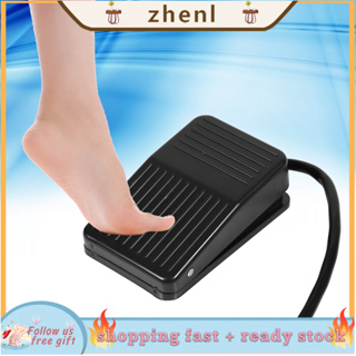 ❀ZHENL READY❀Switch 10cm Pedal Foot Electrical Power / 220V + Color Cord 380V Plastic Black On/Off Control