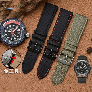 สายนาฬิกาข้อมือ ผ้าแคนวาส ไนล่อน กันน้ํา สําหรับ Citizen Watch Strap 18 มม. 20 มม. 22 มม. Citizen Mido tissot IWC Casio