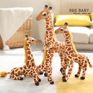 ตุ๊กตายีราฟของเล่นตุ๊กตายีราฟจำลองสวนสัตว์ของขวัญตุ๊กตายีราฟน่ารักของขวัญสำหรับเด็กผู้หญิงและเด็กของขวัญวันเกิดวัสดุนุ่มและสบาย