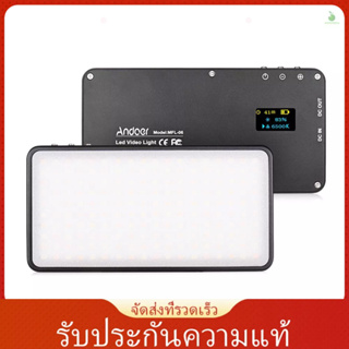 (laptth)Andoer Mfl-06 โคมไฟ LED 3000-6500K หรี่แสงได้ แบตเตอรี่ลิเธียมไอออนในตัว สําหรับกล้อง DSLR 180 ชิ้น