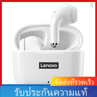 &lt;onloth&gt;Lenovo Lp40 หูฟังไร้สาย BT5.1 กึ่งอินเอียร์ พร้อมคอยล์เคลื่อนไหว 13 มม. ความทนทานสูง สีขาว