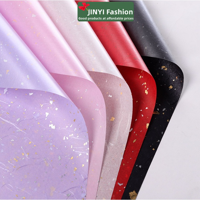 กระดาษห่อของขวัญ ลายดอกไม้ ประดับเลื่อม แบบหนา ขนาด 60x60 ซม. ต่อชิ้น สําหรับตกแต่งงานแต่งงาน งานวันเกิด - รูปที่ 2