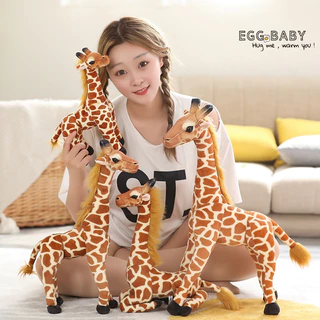 ตุ๊กตายีราฟของเล่นตุ๊กตายีราฟจำลองสวนสัตว์ของขวัญตุ๊กตายีราฟน่ารักของขวัญสำหรับเด็กผู้หญิงและเด็กของขวัญวันเกิดวัสดุนุ่มและสบาย