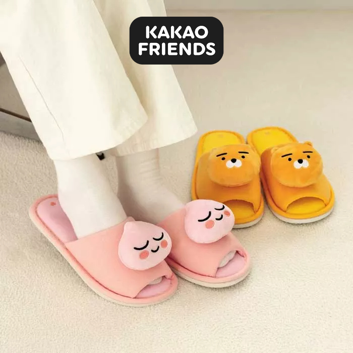 [Kakao Friends] Kakao Friends รองเท้าแตะลําลอง RYAN APEACH [สินค้าจากเกาหลี] [ส่งจากเกาหลี]