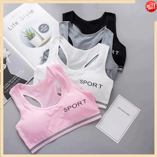 Children Breast Care Solid Color Girl Bra Teenage Young Underwear Kids Girls Crop Vest Puberty Tube Top Sport Bra