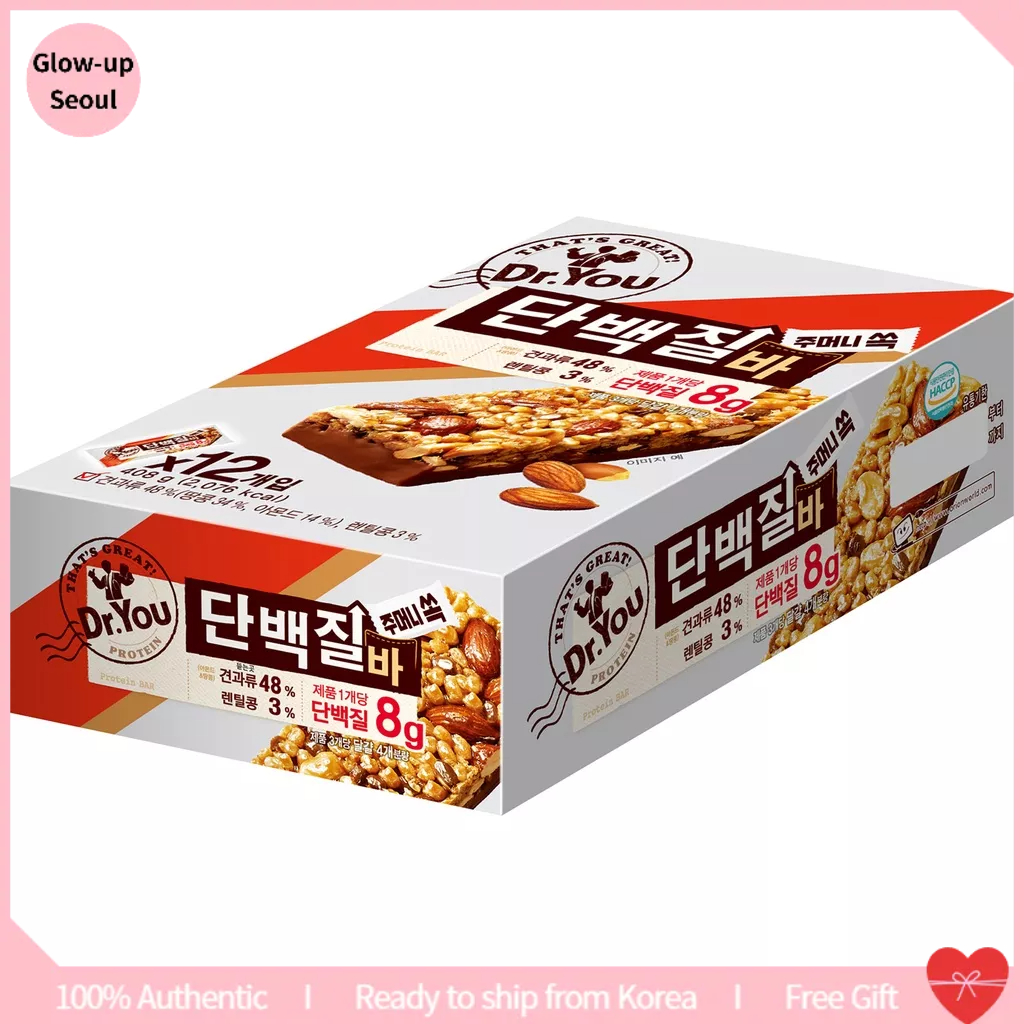 Orion ดร. You Protein bar (34 กรัม x 12 ชิ้น) / Diet Snack อาหารทดแทน การจัดการน้ําหนัก