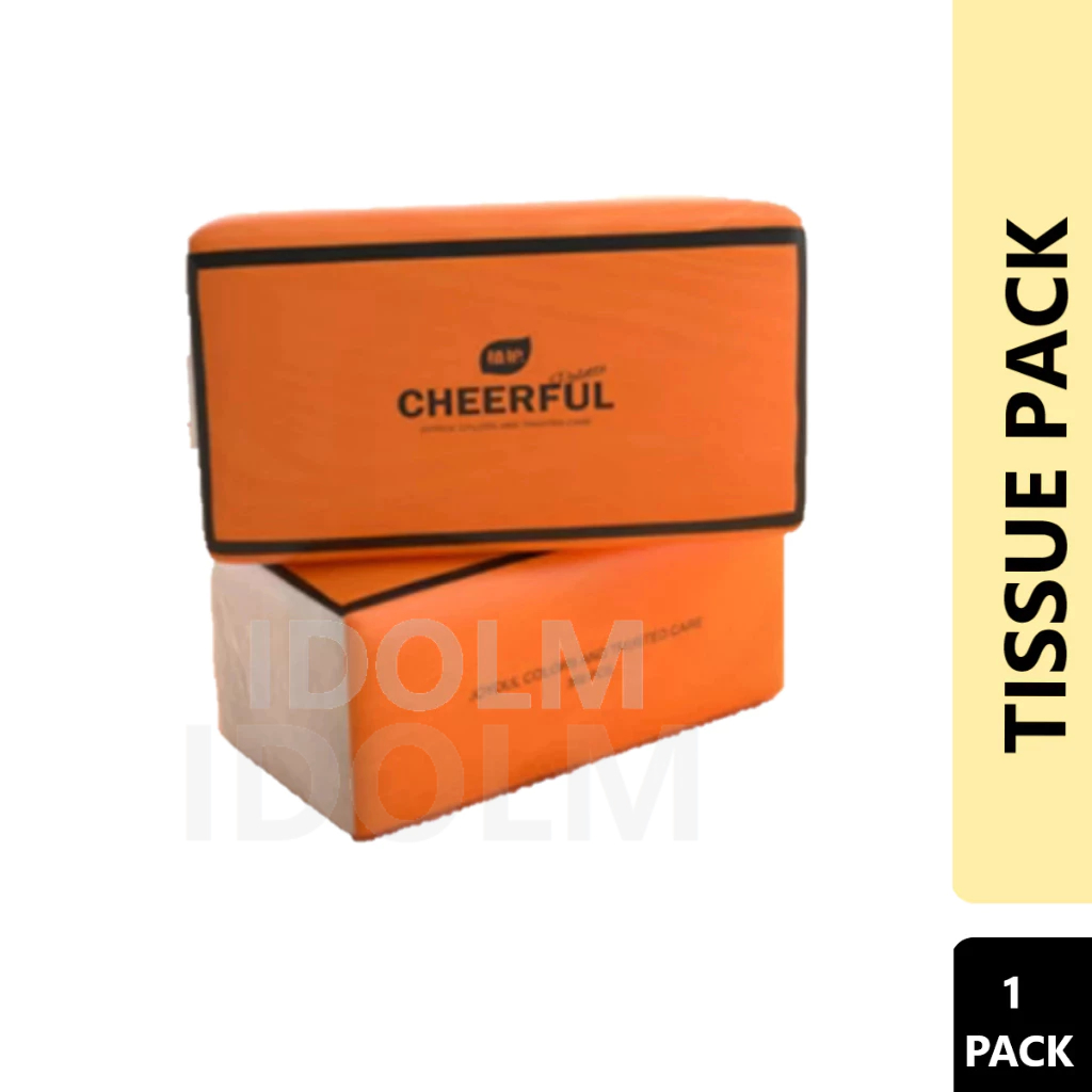 Cheerful Air-Cushion Face Tissue Paper Pack / Travel Sizes 4 Ply