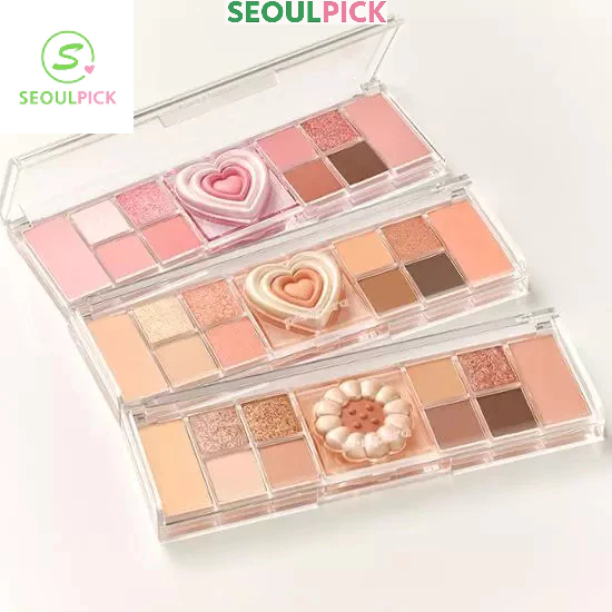 [ 🏠peripera ] All Take Mood Like Palette ( 3 สี - 3 in1 Multi Use Palette/ Eyeshadow & Blushers & Highlighter All in one Palette