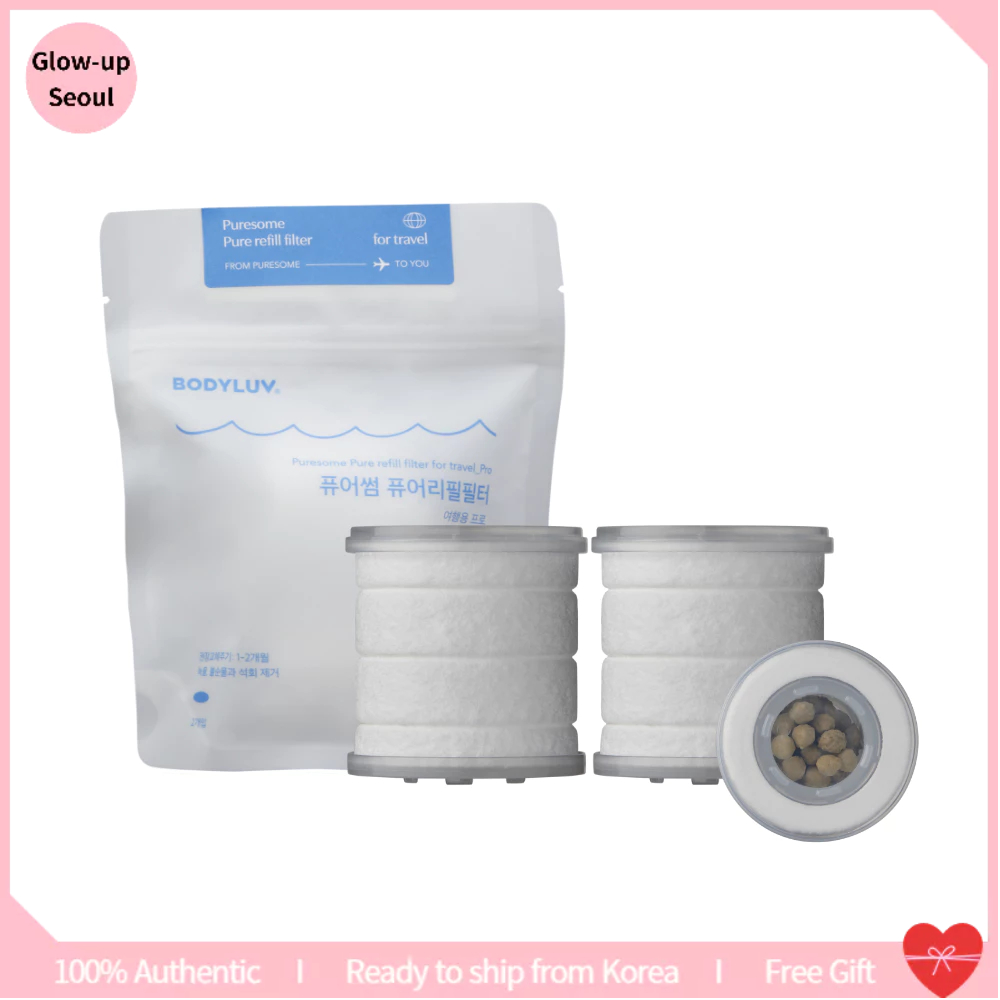 [Bodyluv] Puresome Travel Mini หัวฝักบัวกรองปกติ หรือ PRO กรอง / ฝักบัวกรอง วิตามินเกาหลี / พร้อมส่ง