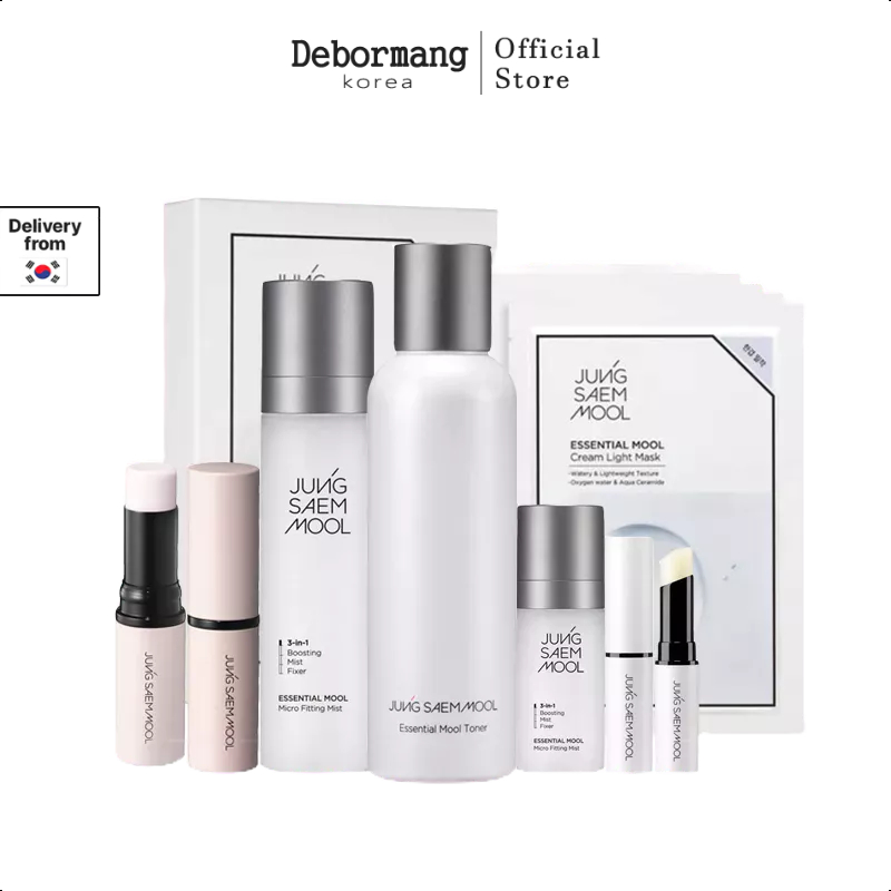 [JUNG Saem Mool]Essential Mool Stick/Lip Balm/Micro Fitting Mist/Toner/Cream Light Mask Set