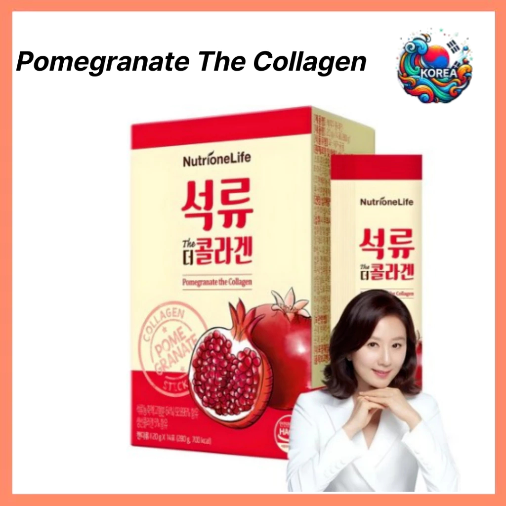 Nutrione Pomegranate Collagen Stick (14 ซอง) - K-Beauty Inner Glow สําหรับผิวอ่อนเยาว์