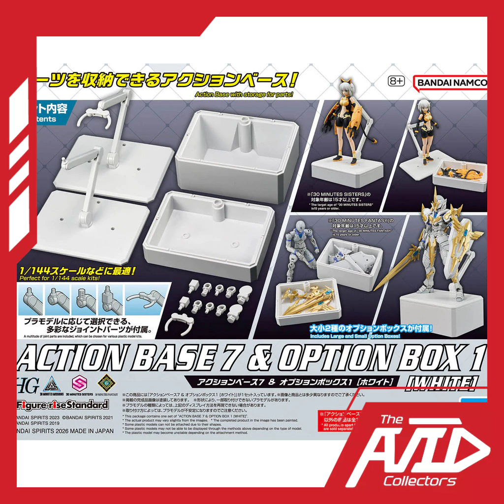 BANDAI Action Base 7 & Option Box 1 [สีขาว]