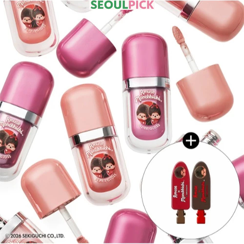 [Amuse x Monchichi] Jel-Fit Gloss/Jel-Fit Tint (+ ปิ่นปักผม)