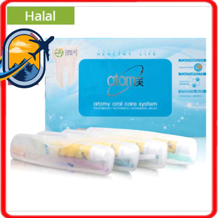 Atomy แปรงสีฟัน Oral Care Travel 1 ( สีสุ่ม ) + ยาสีฟันอะโทมี่ ( 50g ) + แปรงซอกฟัน 1 อัน สีสุ่ม