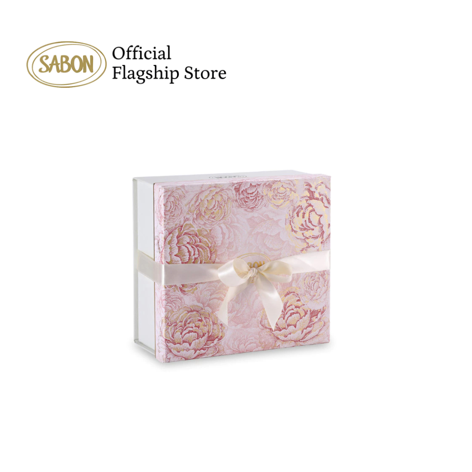 SABON Flowery Pink Box - ขนาดกลาง