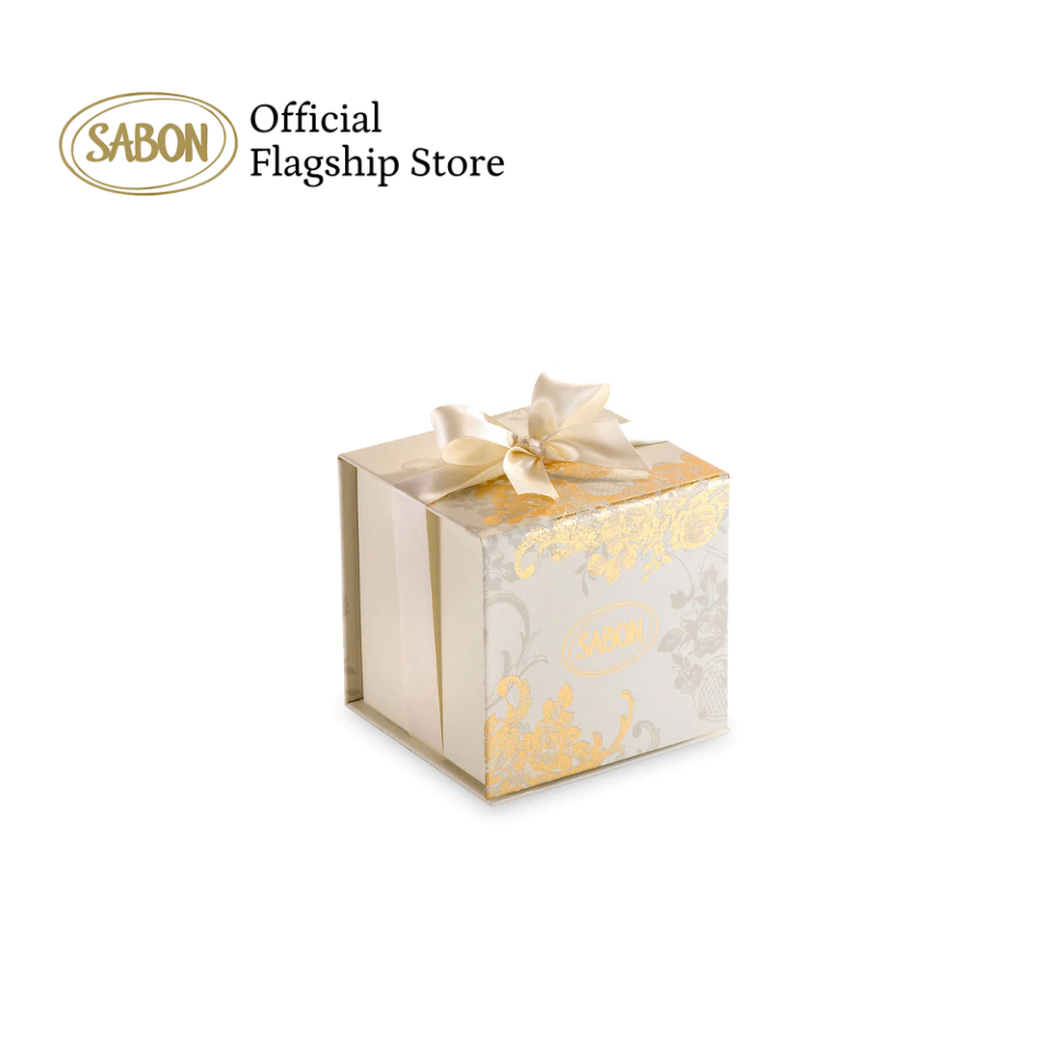 SABON Cream Logo Square Box