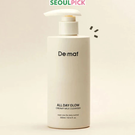 [Demaf] ออล เดย์ โกลว์ ครีมมี่ มิลค์ คลีนเซอร์ 300มล