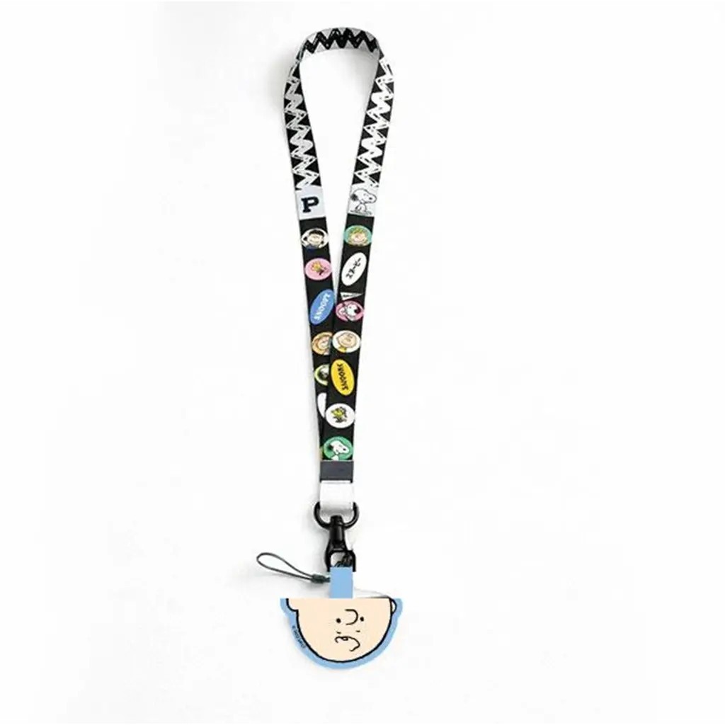 (SE-ED บางแค) PN4-สายคล้องมือถือ : PEANUTS-4D Lanyard&Patch (PN4D-LY&P-2-YE) W2xH90 cm.
