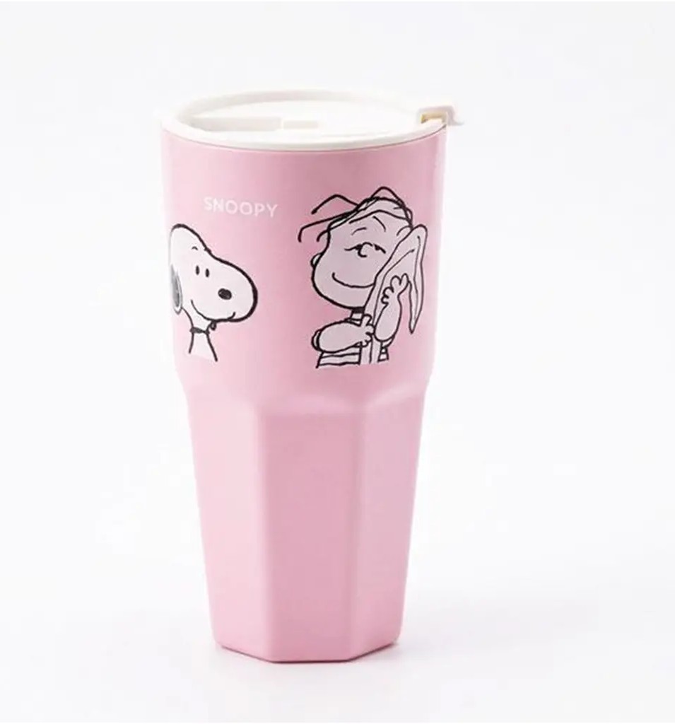 (SE-ED บางใหญ่) PN4-แก้วน้ำมีฝาปิด : PEANUTS-4B Tumbler with lid (PN4B-TB-PP850-PK) W9xH18.5 cm.-850