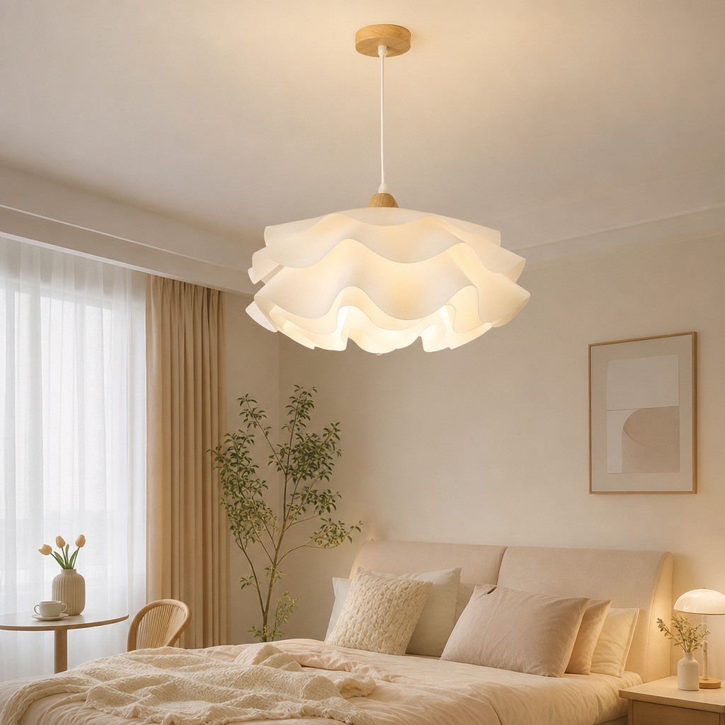 นอร์ดิก สร้างสรรค์ อะคริลิก โคมไฟระย้า LED โมเดิร์น มินิมอล ห้องนั่งเล่น ห้องนอน ห้องรับประทานอาหาร โคมไฟห้อย