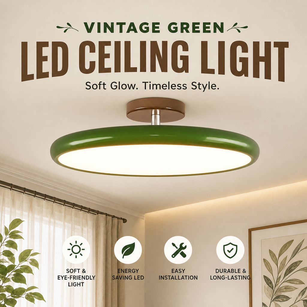 โคมไฟเพดาน LED สไตล์วินเทจนอร์ดิก ติดฝ้าเรียบ แสงนุ่มถนอมสายตา ประหยัดพลังงาน ทรงกลม มีหลายสีและขนาด เหมาะสำหรับตกแต่งห้องนั่งเล่น ห้องนอน ระเบียง ห้องเรียนในบ้าน