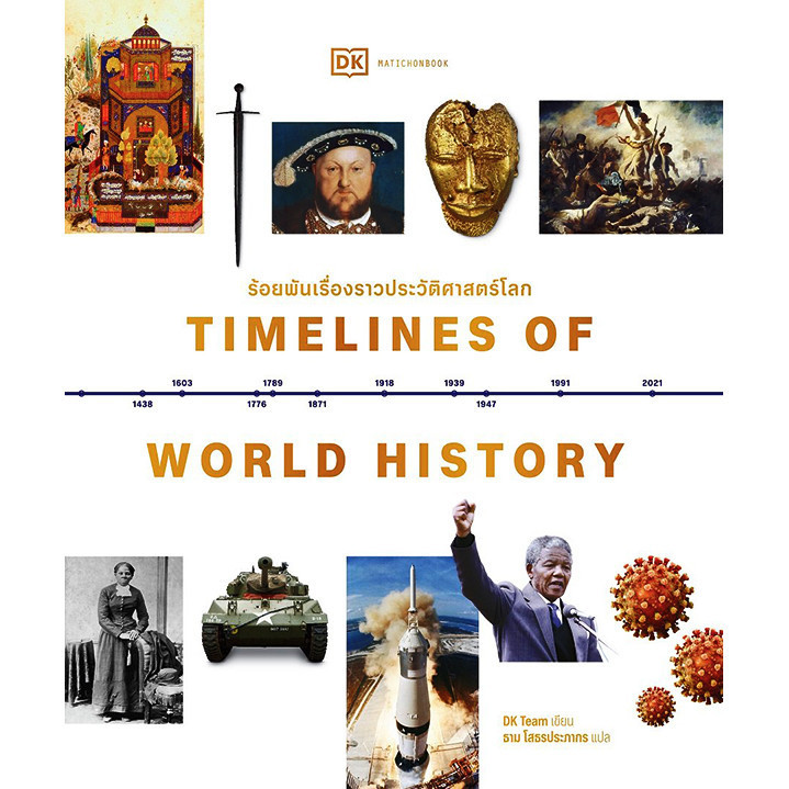 (SE-ED สามเสน ) หนังสือ ร้อยพันเรื่องราวประวัติศาสตร์โลก : Timelines of World History (ปกแข็ง)